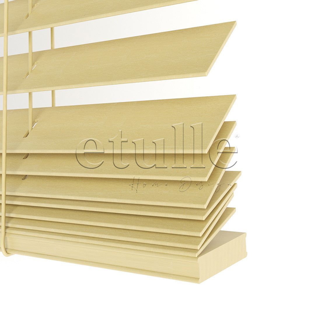 25 мм Basswood натурален дървени щори