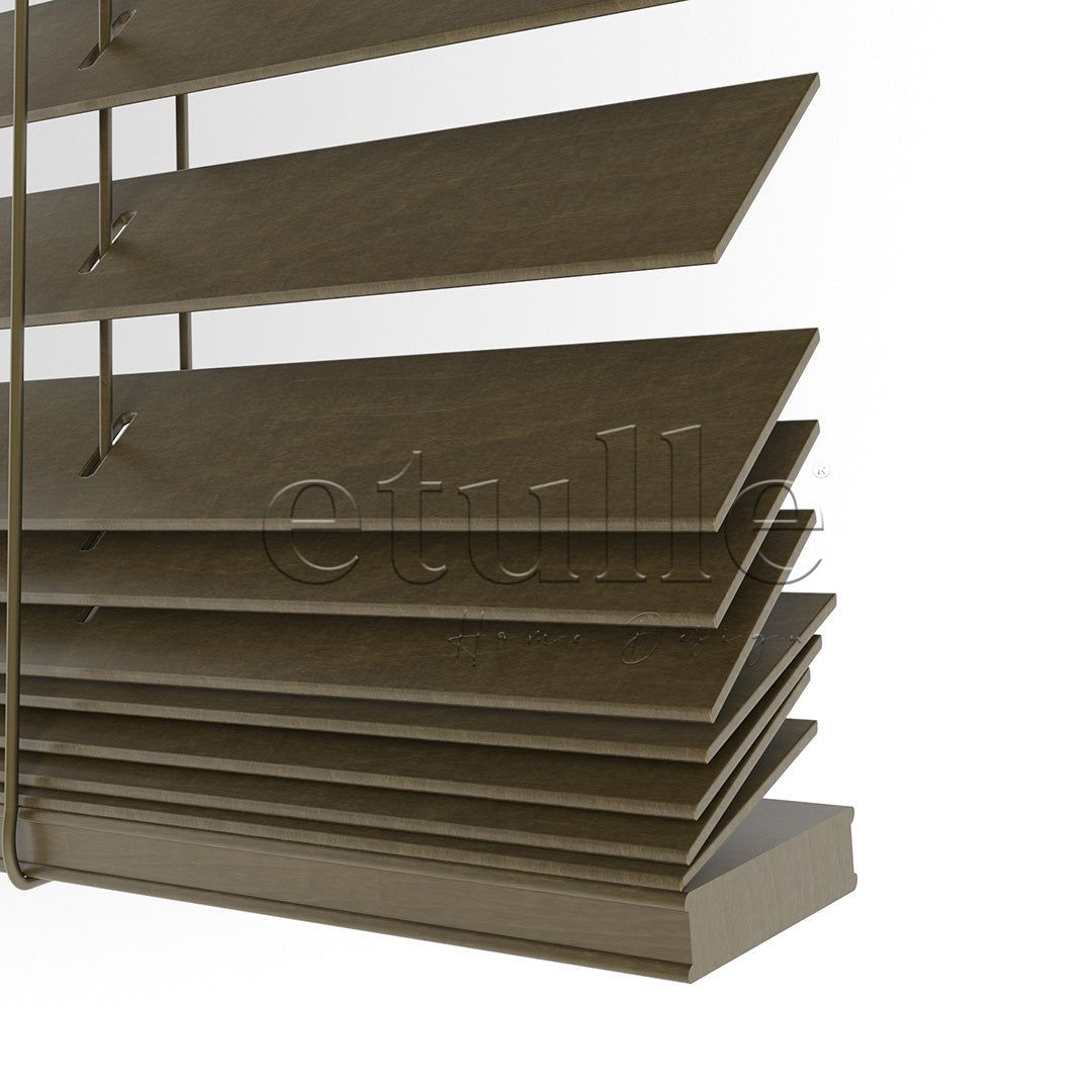 25 MM BASSWOOD Тигрово око дървени щори