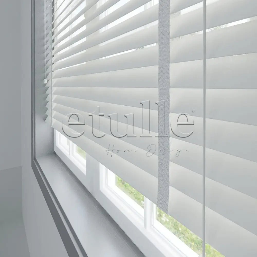 50 Mm Polywood Beyaz Ahşap Jaluzi