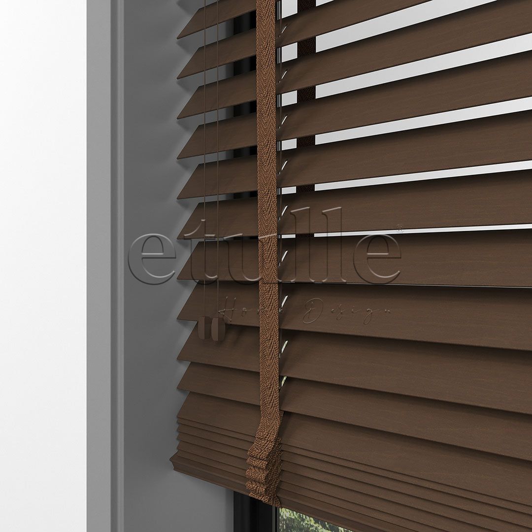 50 MM BASSWOOD Орех дървени щори