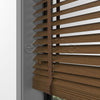 50 MM BASSWOOD Тъмен дъб дървени щори