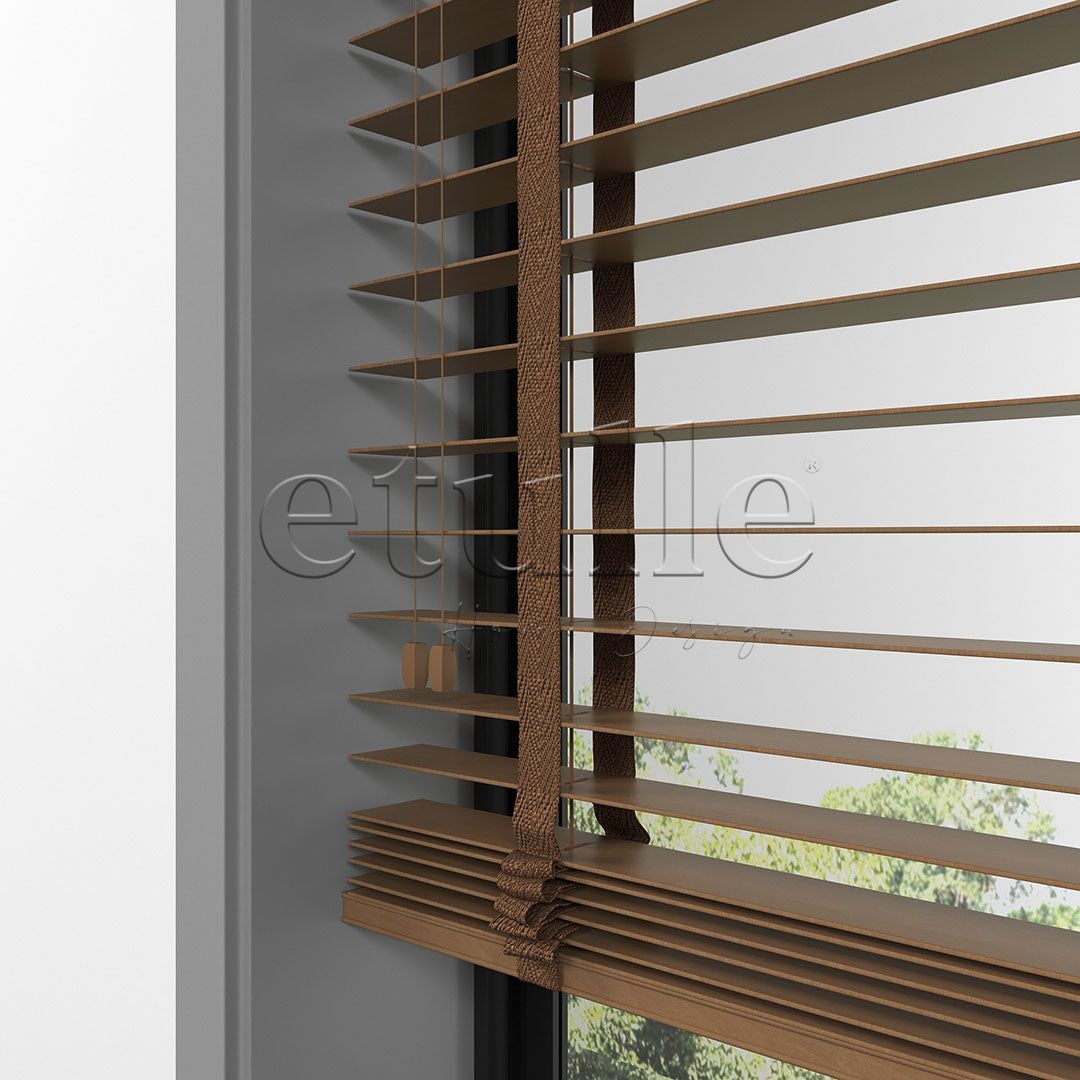 50 MM BASSWOOD Златен дъб дървени щори