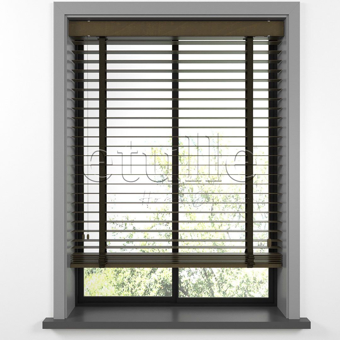 50 MM BASSWOOD Тигрово око дървени щори