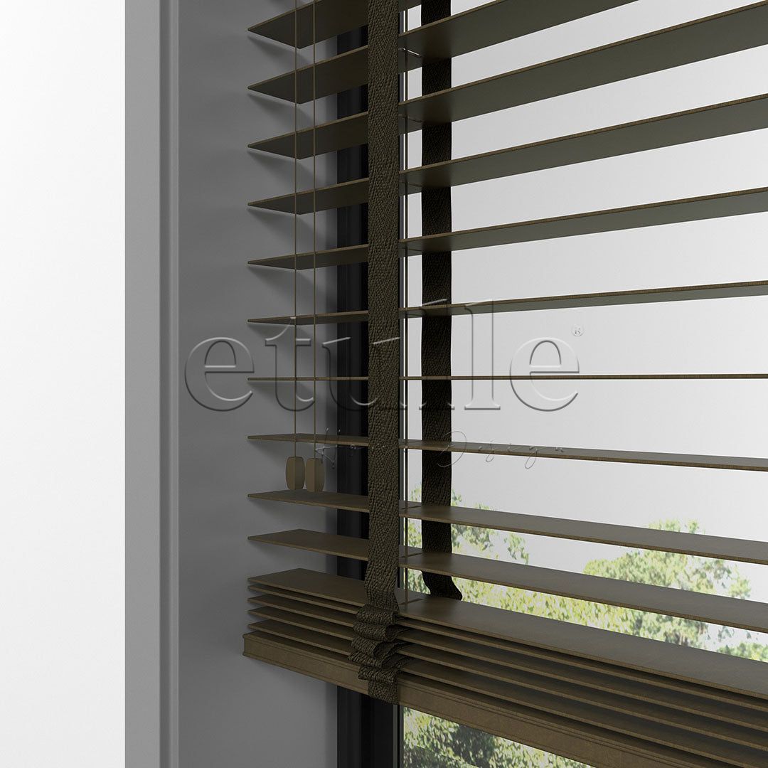 50 MM BASSWOOD Тигрово око дървени щори