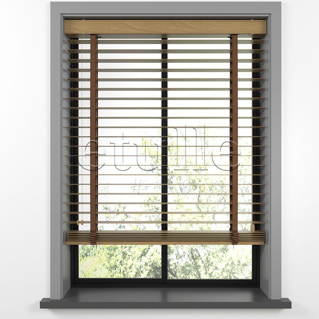 63 MM BASSWOOD Златен дъб дървени щори