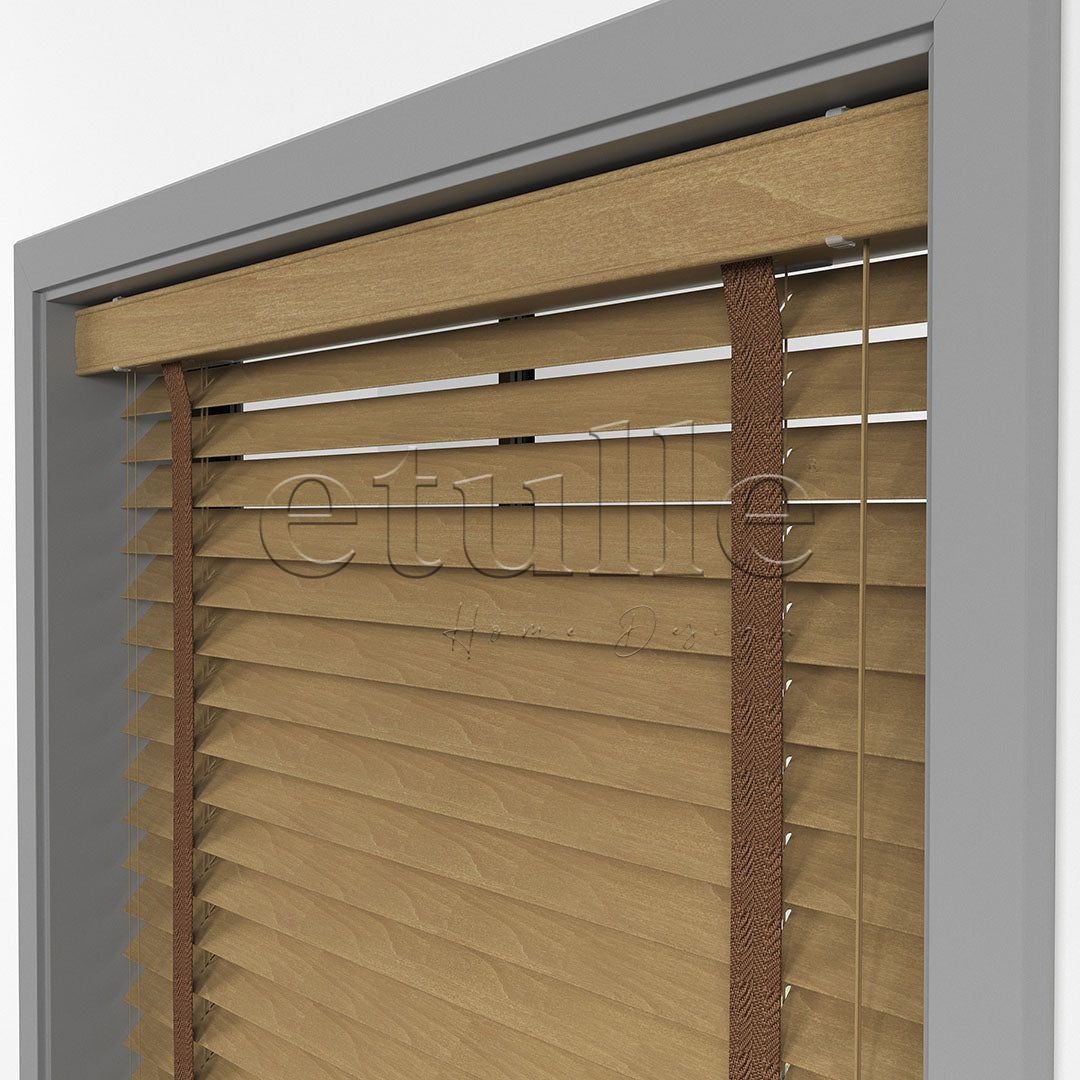 63 MM BASSWOOD Златен дъб дървени щори