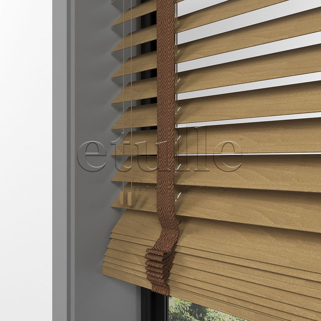 63 MM BASSWOOD Златен дъб дървени щори