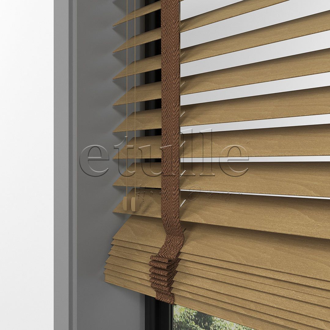63 MM BASSWOOD Златен дъб дървени щори