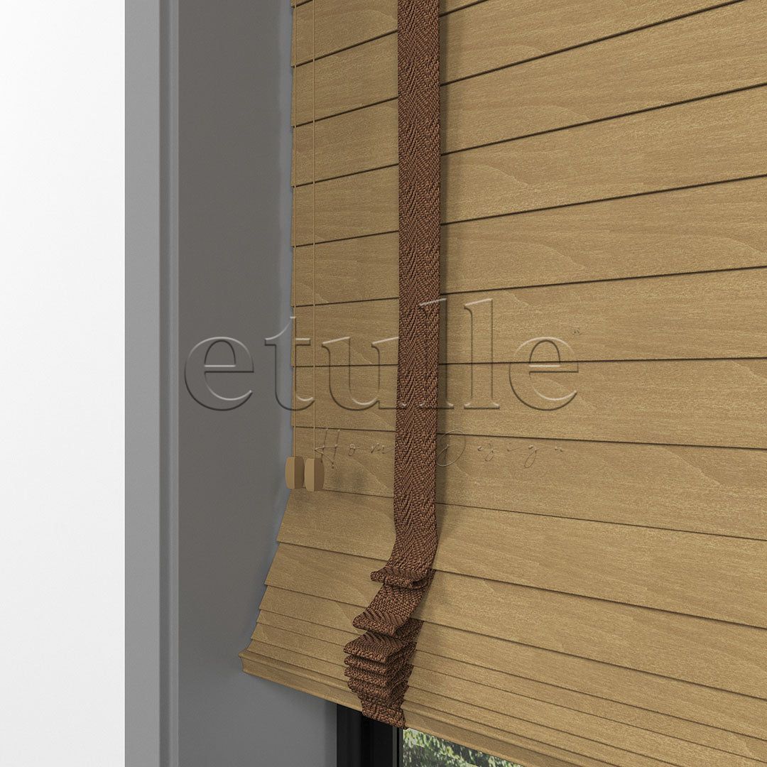 63 MM BASSWOOD Златен дъб дървени щори