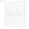 Beyaz Oval Düz PVC Dikey Perde