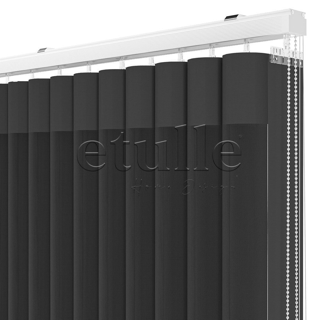 Estoril dar dikey tül perde, yumuşak ton geçişli ve modern kompakt tül perde modeli
