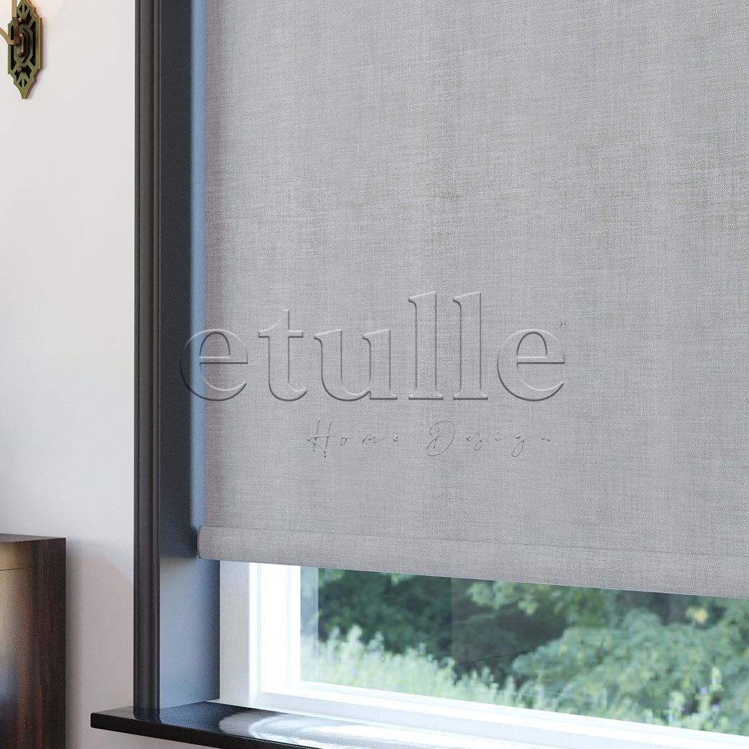 Gri Blackout Keten Stor Perde | Fiorella