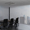 Gri Oval Düz PVC Dikey Perde