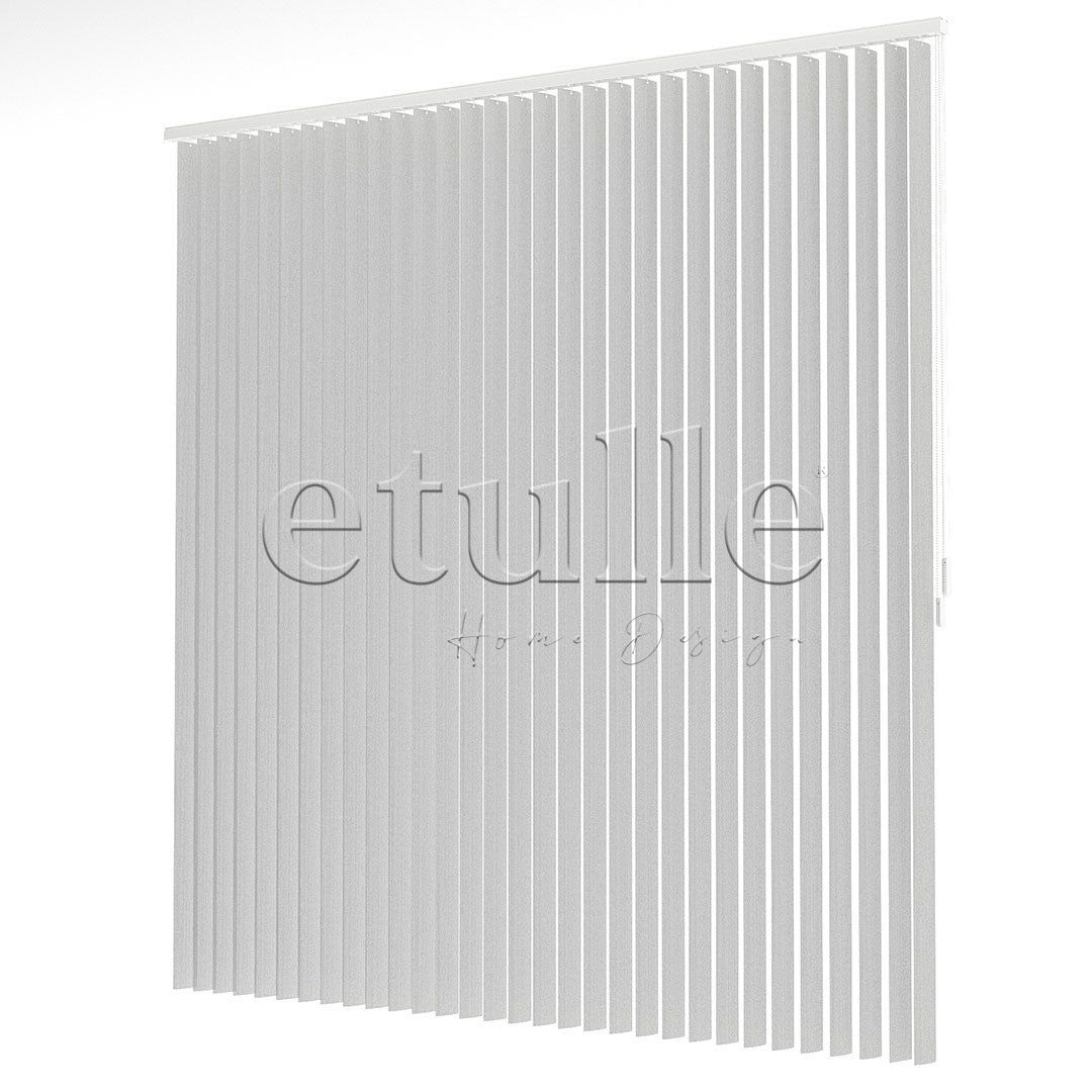 Gri Oval Perfore PVC Dikey Perde