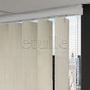 Krem Oval Perfore PVC Dikey Perde