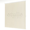 Krem Oval Perfore PVC Dikey Perde