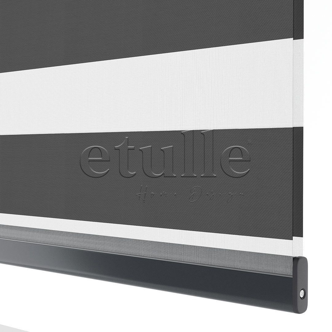 Antrasit Blackout Zebra Perde | Mais