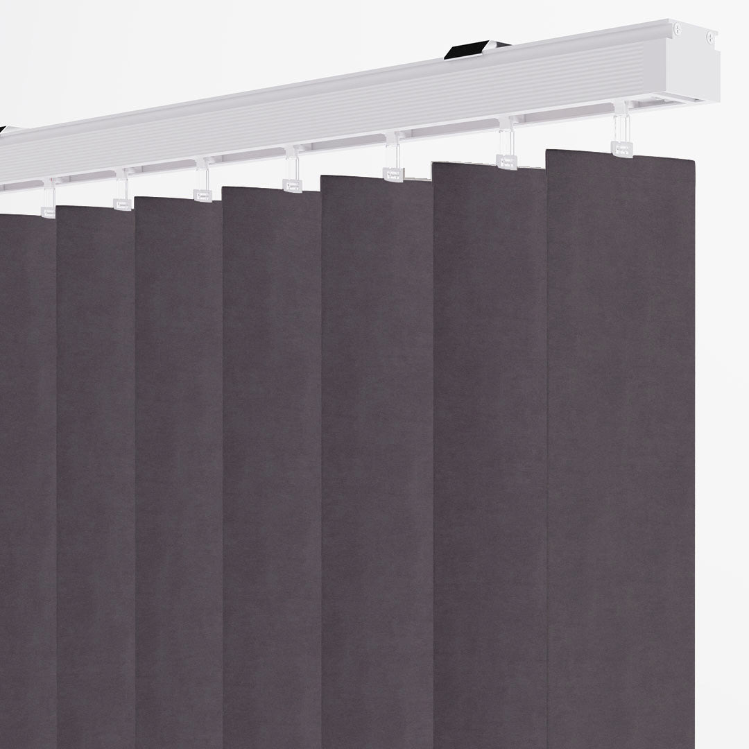 Mor Blackout Kumaş Dikey Perde | Seraphina