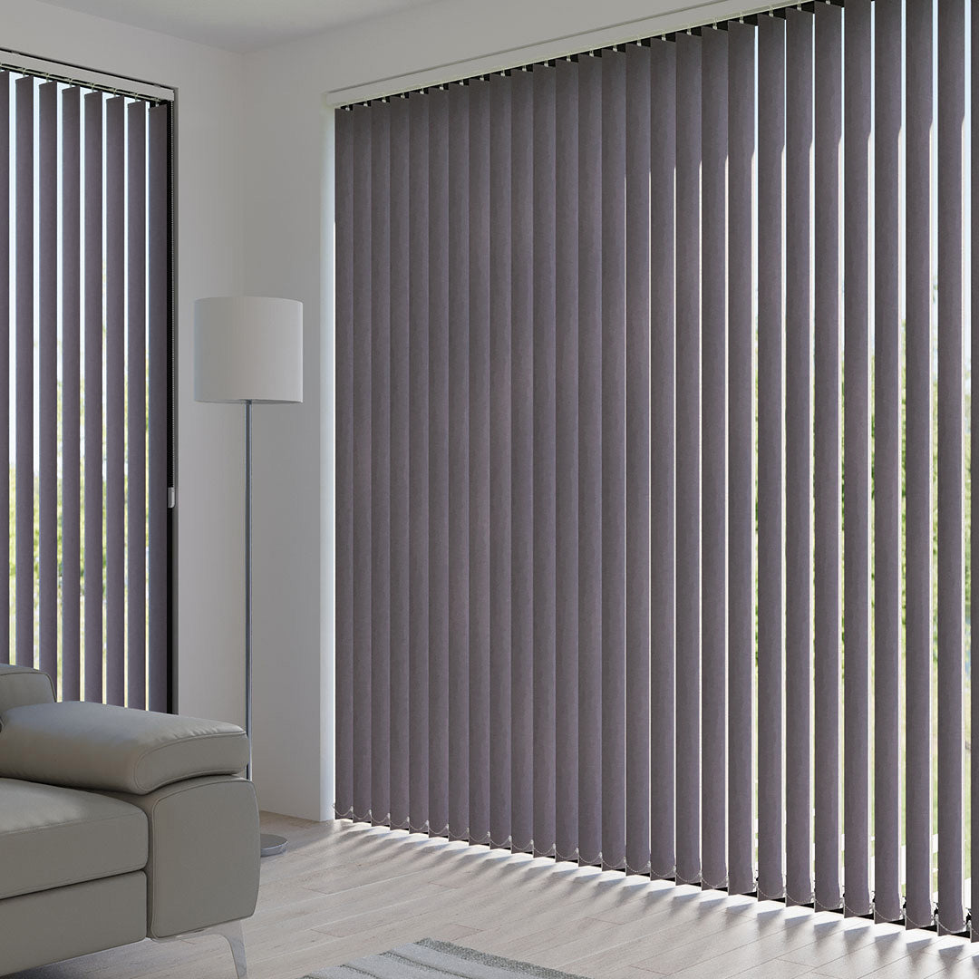 Mor Blackout Kumaş Dikey Perde | Seraphina