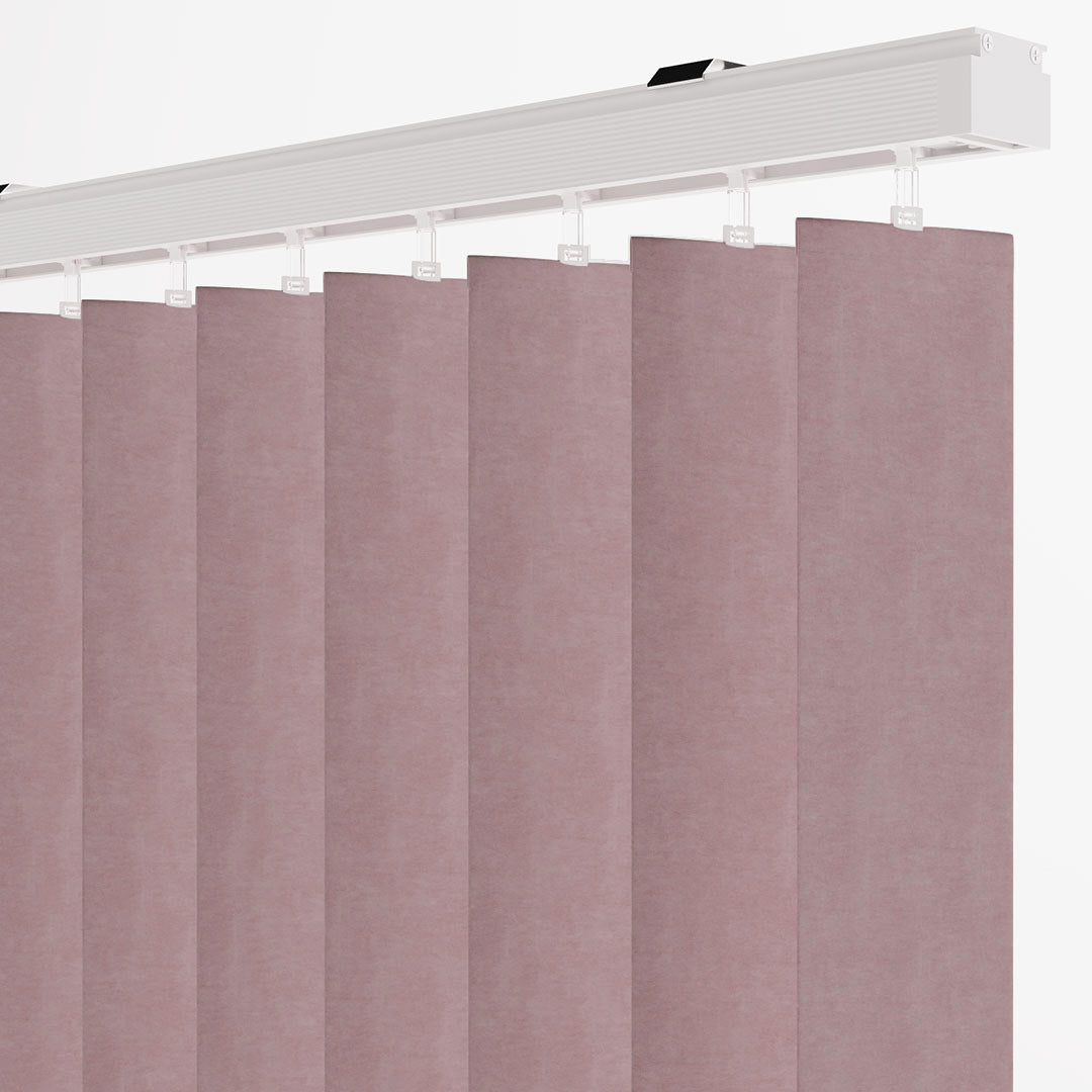 Pembe Blackout Kumaş Dikey Perde | Seraphina