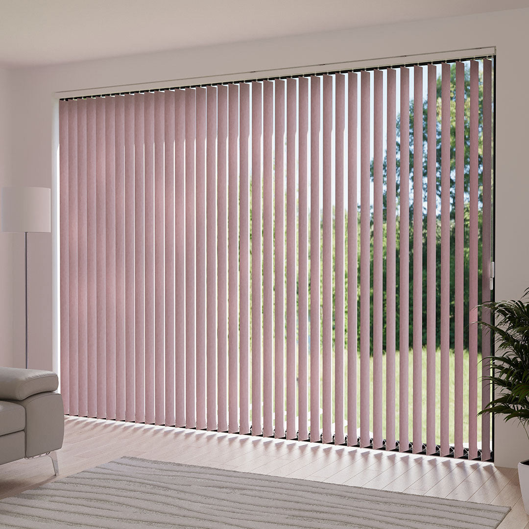 Pembe Blackout Kumaş Dikey Perde | Seraphina