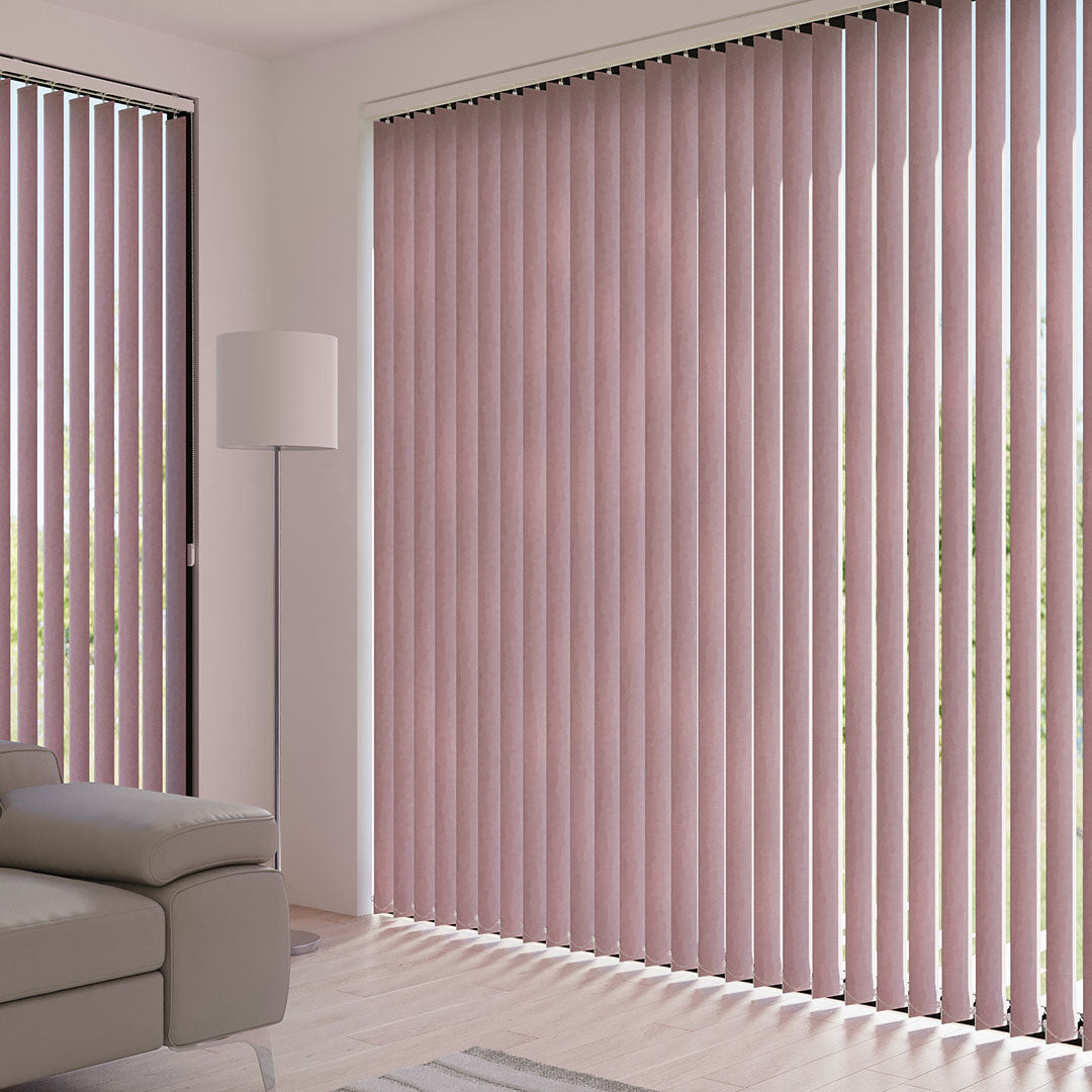 Pembe Blackout Kumaş Dikey Perde | Seraphina