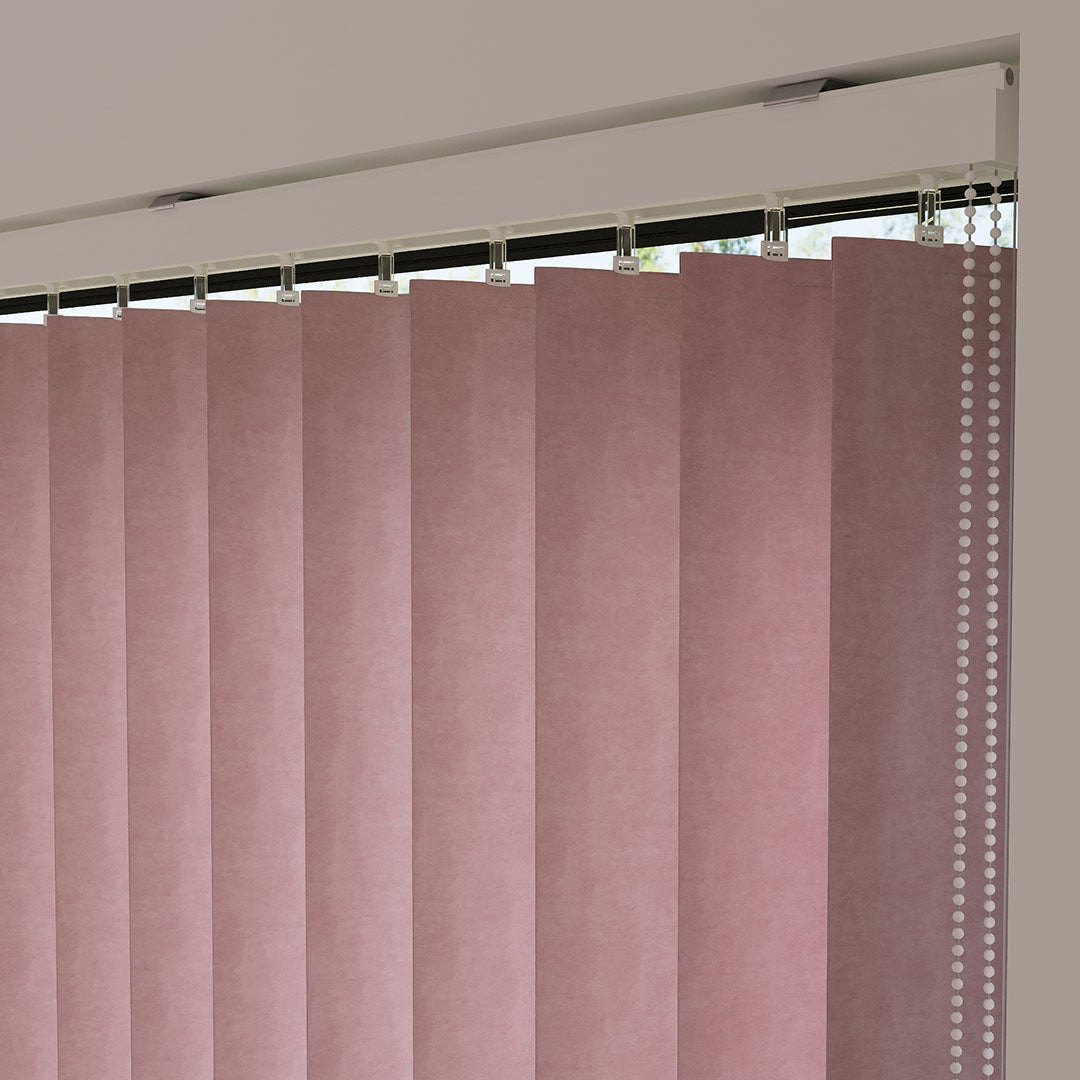 Pembe Blackout Kumaş Dikey Perde | Seraphina