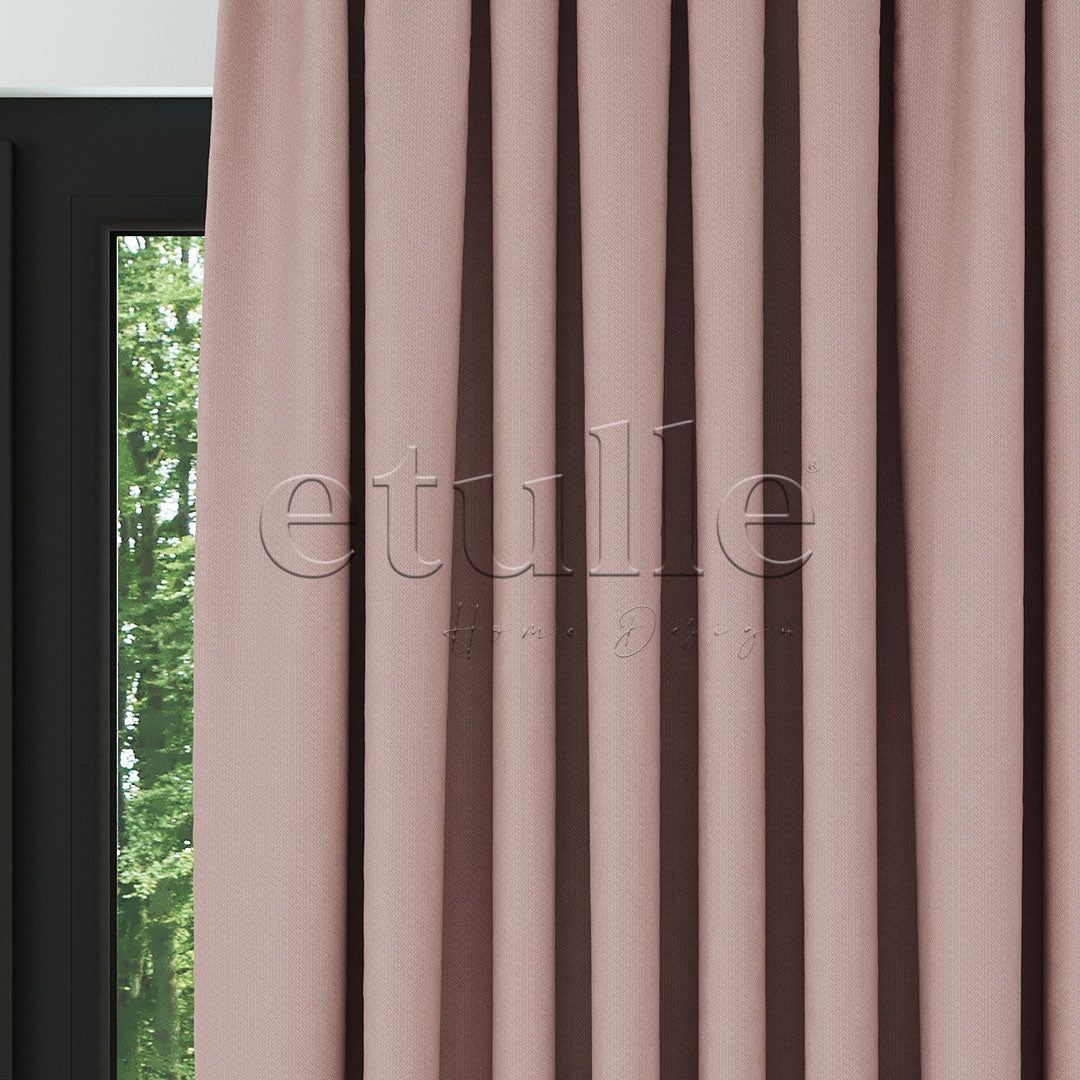 Розово модерно фон перде с десен „рибарска кост“ | Cirrus