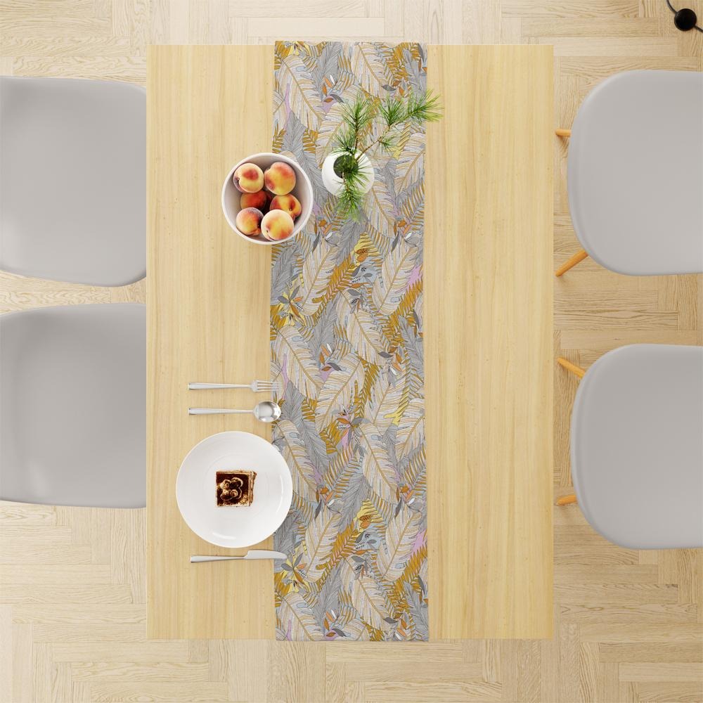 Пътека за маса с есенни листа - 140 x 45 см